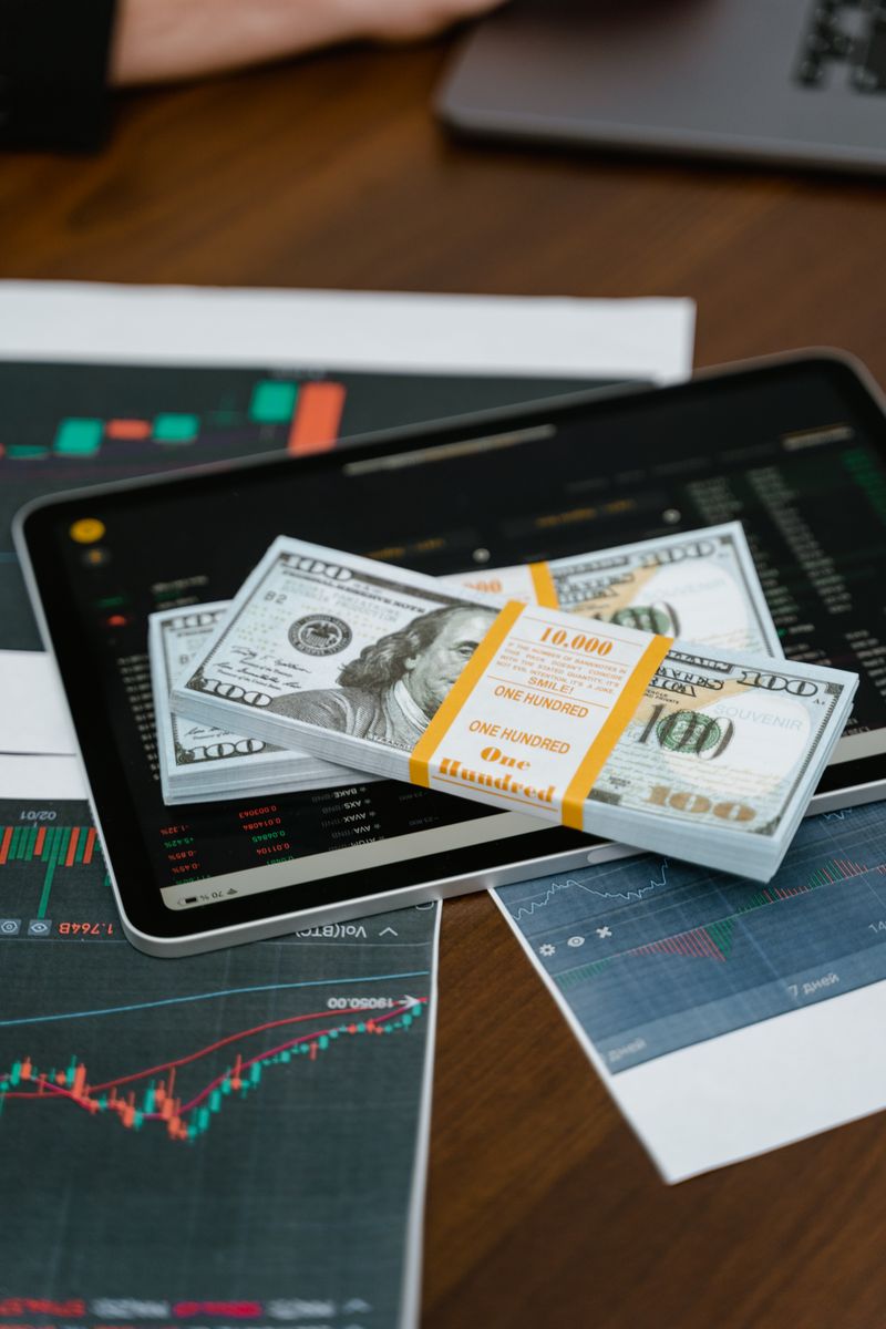 Finanz-Dashboard mit Diagrammen und Auswertungen auf dem Laptop-Bildschirm